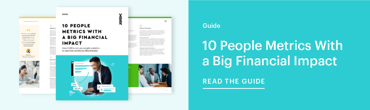 Download this guide to learn the 10 people metrics that have a big financial impact, and get a free checklist.